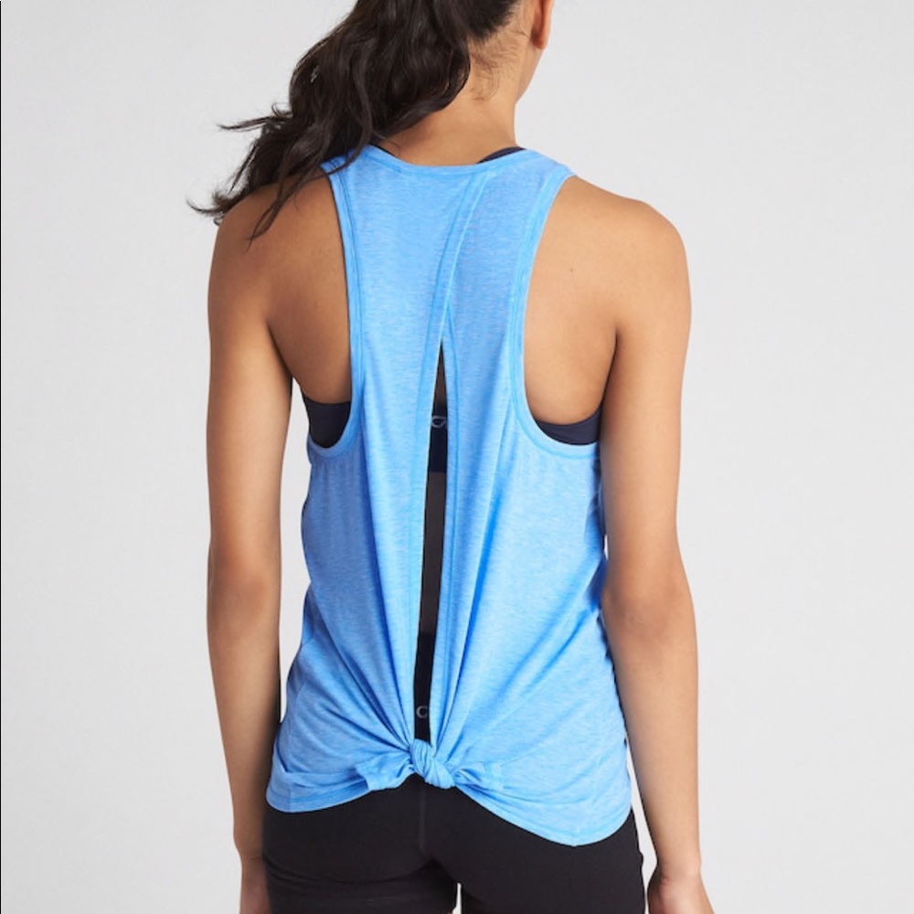 GapFit Breathe Open-Back Tank Top